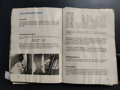 VW Volkswagen Bus Transporter T2 T1 1963 Operating Instruction Manual Handbook — photo 6