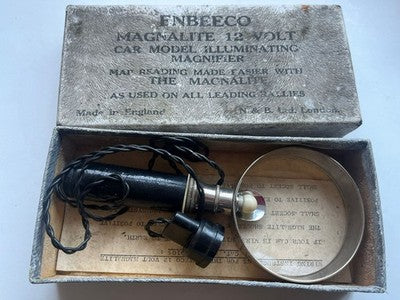 Enbeeco Magnalite 12V Illuminated Map Reading Magnifier Classic Car Rally — photo 1