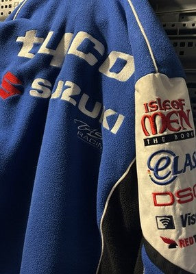 Official Tyco Suzuki GSX-R TAS Racing Fleece Jacket Size S Castrol BSB TT — photo 4
