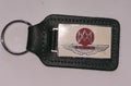 Vintage Aston Martin Owners Club AMOC Leather  Enamel Keyring Fob DB5 DB6 DBS — photo 1