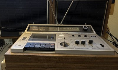 Sony CF620 Vintage Stereo Radio Cassette Recorder & Original Speakers & Cover — photo 6