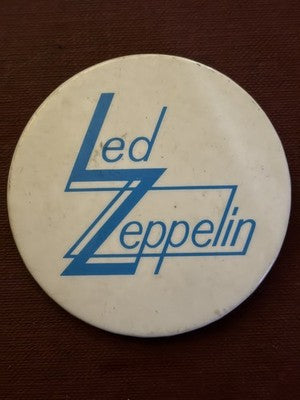 Led Zeppelin Vintage Metal Pin Badge 1970s Classic Rock Heavy Metal  2 1/4" — photo 1