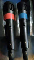 GENUINE Sony Singstar PS2 Microphones Pair Red & Blue — photo 1