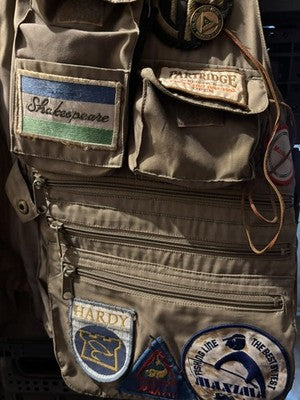 Vintage Fly Fishing Tournament Vest Jacket Gilet with Patches CAM-FIS JW Size L — photo 3