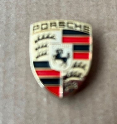 Vintage Enamel Porsche Logo Pin Badge — photo 2