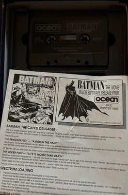 BATMAN THE CAPED CRUSADER Sinclair ZX Spectrum Game Boxed with Manual — photo 2