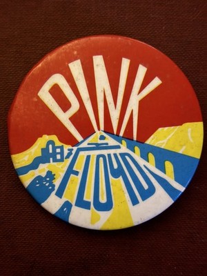 Pink Floyd Vintage Metal Pin Badge 1970s Classic Rock Psychedelic  2 1/4" — photo 1