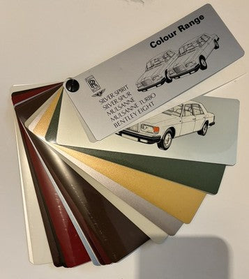 Rolls Royce Bentley Paint Colour Sample Book TSD 4428 Spirit Spur Mulsanne Eight — photo 3