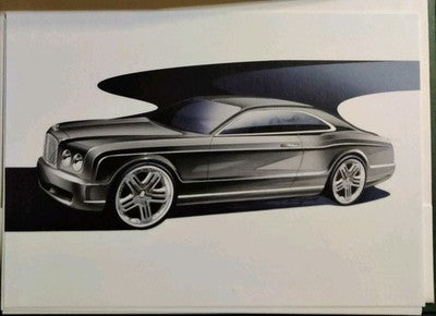 Official Bentley Brooklands Limited Edition of 500 Drawing Art Prints in Folder — photo 2