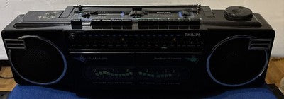 Philips D8077 "Moving Sound" Cassette Radio Boombox 1980s — photo 1