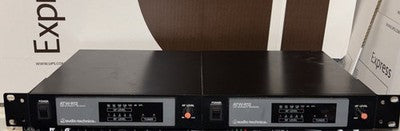 2 x Audio Technica ATW-R12 VHF Diversity Receivers w/Rack Ears — photo 1