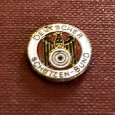 Vintage German Deutscher Schützen-Bund DSB Target Shooting Enamel Badge — photo 1