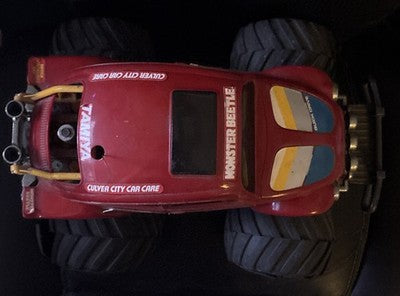 Vintage Tamiya Monster Beetle QD Quick Drive RC Car Red 1990 Spares Repair — photo 1