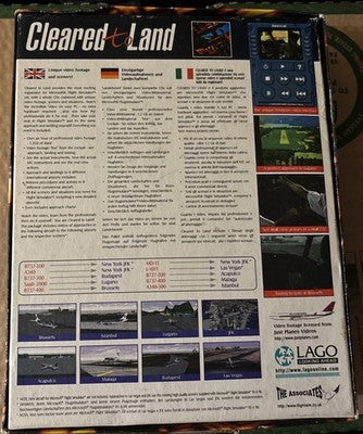 Big Box PC Game Lago Entertainment Flight Simulator "Cleared To Land" RARE — photo 2