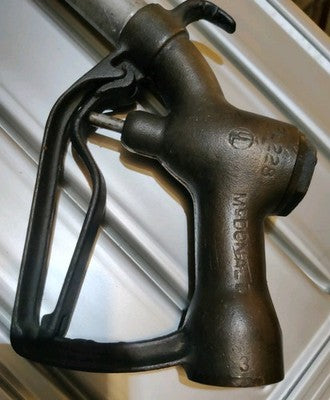 Vintage McDonald Brass Petrol / Gas Pump Trigger Nozzle — photo 2