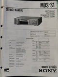 MDS-S1 Minidisc Player - Genuine Sony Service Repair Manual — photo 1