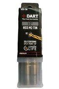 DART THSS0102 1/2" HSS TiN Titanium Nitride Coated Twist Drill Bit 5 PACK — photo 1