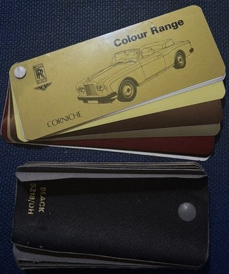 Rolls Royce Bentley CORNICHE Convertible Colour  Sample Hood Sample Book TSD4045 — photo 1