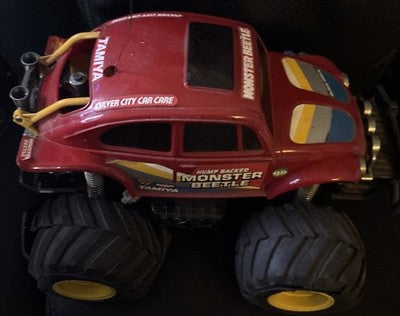 Vintage Tamiya Monster Beetle QD Quick Drive RC Car Red 1990 Spares Repair — photo 2