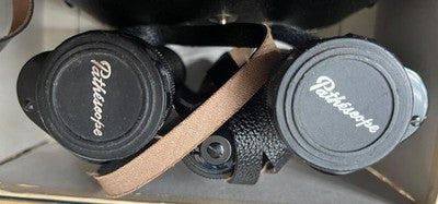 Pathescope Binocular 8x30 ZCF Binoculars Boxed Case Caps c1960s — photo 8