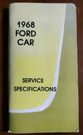 1968 Ford USA Car Service Specifications Manual Handbook Mustang Mercury Lincoln — photo 1