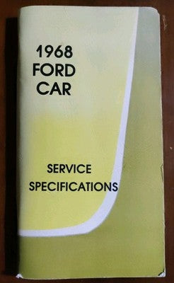 1968 Ford USA Car Service Specifications Manual Handbook Mustang Mercury Lincoln — photo 1
