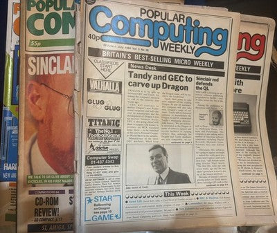 LARGE JOB LOT BUNDLE of Popular/Home Computing Weekly Magazines 1983-1990 — photo 3