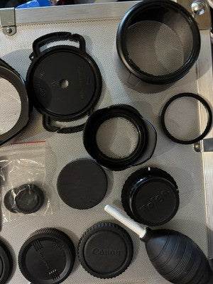 Job Lot Canon Camera Accessory Bundle Hoods Macro Filters Caps Cleaning Tools… — photo 5