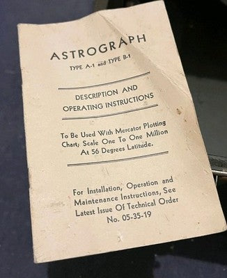 Astrograph Projector Type A-1 With Box by Sperti Inc WW2 USAAF B17 Navigation — photo 9