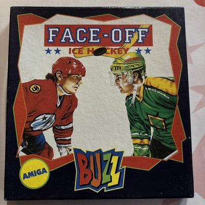 Amiga Rare Face-Off Ice Hockey, Complete with Instructions Manual Buzz — photo 1