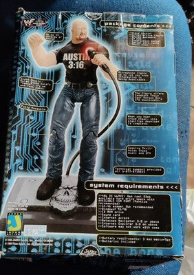 WWF 1999 Stone Cold Steve Austin WIRED.COM Internet Active Action Figure Jakks — photo 5