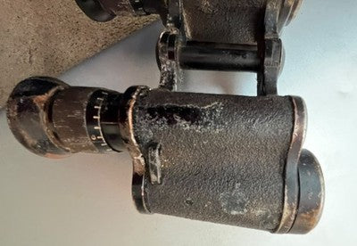 1940 German Military WWII Carl Zeiss Jena 6x30 Dienstglas H/6400 Binoculars WW2 — photo 2