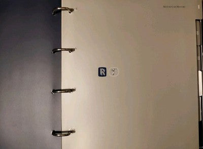 Rolls Royce Silver Seraph Delivery Pack Brochure Folder Binder Buildsheet — photo 4