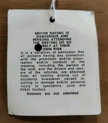 1980 Mallory Park F1 Aurora British F1 Championship 5th May 1980 Paddock Pass — photo 2