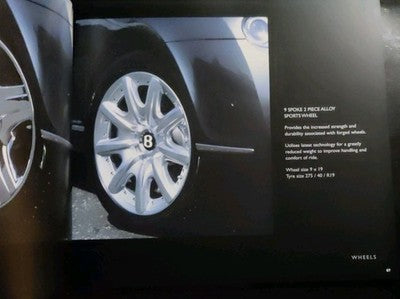 2004 Bentley Continental GT Accessories Options Brochure & Price List — photo 2