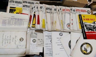Job Lot Vintage Auto Ghana - Ghana Motor Club Rally Magazines / Programmes — photo 1