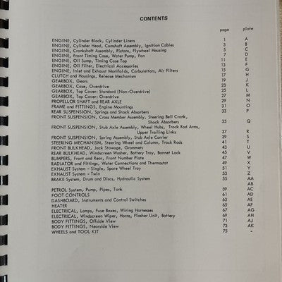 Aston Martin Parts Catalogue David Brown DB Mk3 III — photo 2
