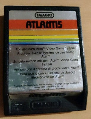 ATLANTIS Atari 2600/7800/2600+ IMAGIC 720103-2A. Cart only — photo 1