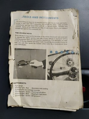 VW Volkswagen Bus Transporter T2 T1 1963 Operating Instruction Manual Handbook — photo 2