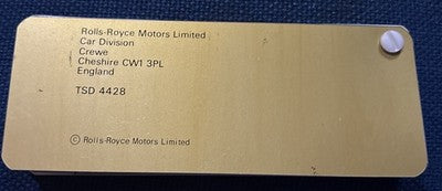 Rolls Royce / Bentley Colour Range Sampler Sample Book TSD 4428 Spirit Spur — photo 2