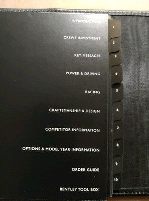 Bentley Continental GT Insight Dealer Brochure 2004 Binder Folder RARE — photo 3