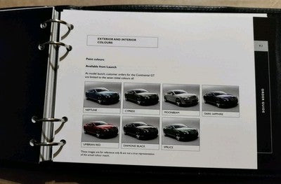 Bentley Continental GT Insight Dealer Brochure 2004 Binder Folder RARE — photo 8