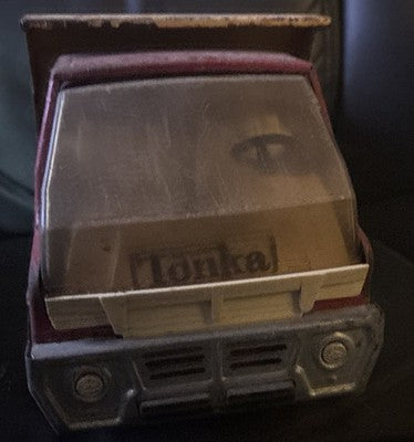 Vintage 1969-70s Tonka 2465 Gas Turbine Dump Truck Pressed Steel Red Yellow — photo 3