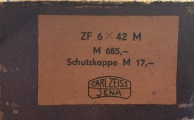 Carl Zeiss Jena ZF 6 x42 M Made In Germany Rifle Scope BOXED EXCELLENT — photo 3