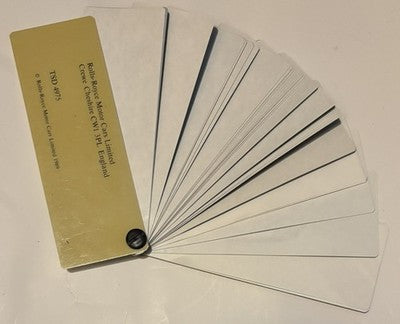 Rolls Royce Bentley Paint Colour Sample Book TSD4975 Spirit Spur II Corniche — photo 3