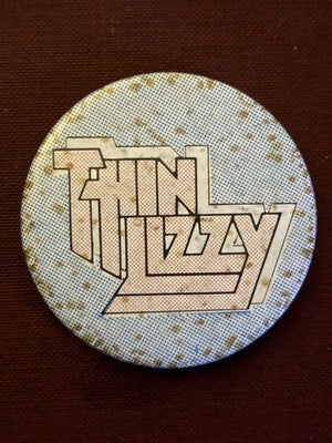 Thin Lizzy Vintage Metal Pin Badge 1970s Classic Rock Heavy Metal  2 1/4" — photo 1