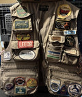 Vintage Fly Fishing Tournament Vest Jacket Gilet with Patches CAM-FIS JW Size L — photo 1