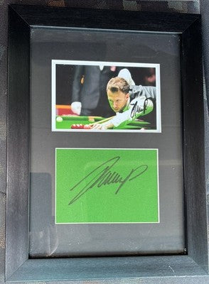 Judd TRUMP Signed Mounted & Framed Snooker Champion Photo & Cloth Display — photo 3
