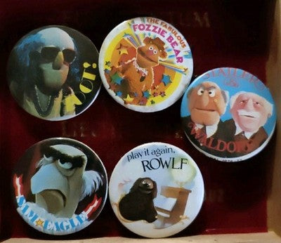 Vintage The Muppet Show Pin Badges 1970s Jim Henson Job Lot x 5 — photo 1