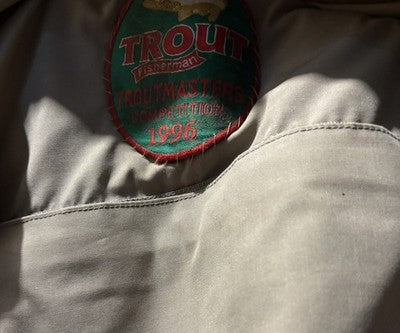 Vintage Fly Fishing Tournament Vest Jacket Gilet with Patches CAM-FIS JW Size L — photo 7